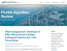 Tablet Screenshot of floridaappellatereview.com